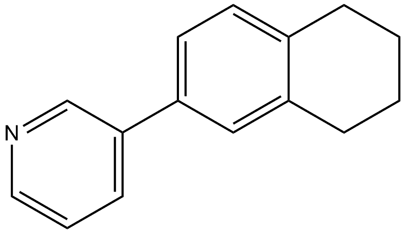 3-(5,6,7,8-Tetrahydro-2-naphthalenyl)pyridine Structure