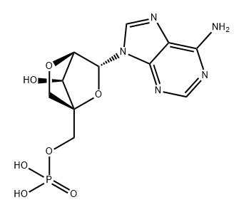 5'-Adenylic acid, 2'-O,4'-C-methylene- Structure