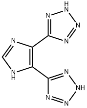 2H-Tetrazole, 5,5'-(1H-imidazole-4,5-diyl)bis- Structure