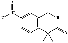 Spiro[cyclopropane-1,4'(3'H)-isoquinolin]-3'-one, 1',2'-dihydro-7'-nitro- 구조식 이미지