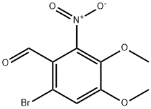 Benzaldehyde, 6-bromo-3,4-dimethoxy-2-nitro- Structure