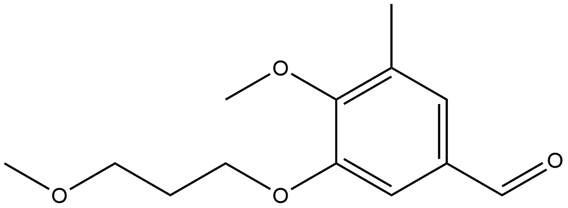 4-Methoxy-3-(3-methoxypropoxy)-5-methylbenzaldehyde Structure