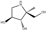 (2S,3S,4S)-2-(Hydroxymethyl)-2-methyl-3,4-pyrrolidinediol 구조식 이미지
