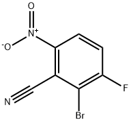 Benzonitrile, 2-bromo-3-fluoro-6-nitro- Structure