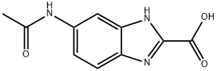 1H-Benzimidazole-2-carboxylic acid, 6-(acetylamino)- Structure