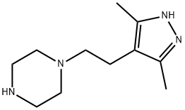 Piperazine, 1-[2-(3,5-dimethyl-1H-pyrazol-4-yl)ethyl]- Structure