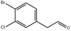 Benzeneacetaldehyde, 4-bromo-3-chloro- Structure