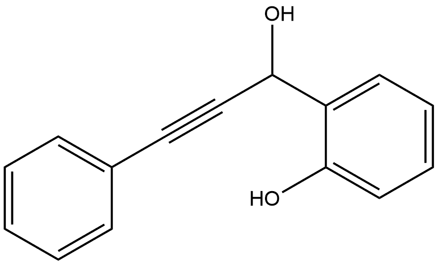 Benzenemethanol, 2-hydroxy-α-(2-phenylethynyl)- 구조식 이미지