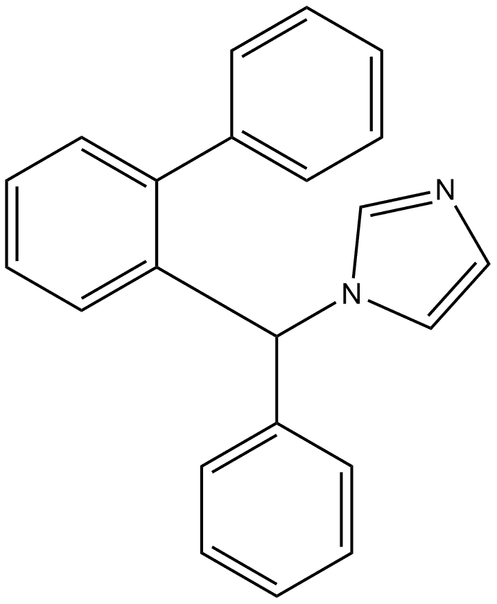 1-([1,1′-Biphenyl]-2-ylphenylmethyl)-1H-imidazole Structure