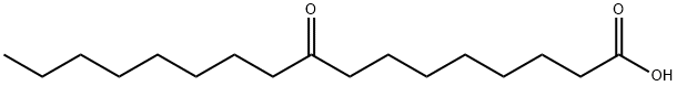 Heptadecanoic acid, 9-oxo- Structure