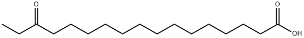 Heptadecanoic acid, 15-oxo- Structure