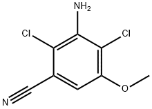 Benzonitrile, 3-amino-2,4-dichloro-5-methoxy- Structure