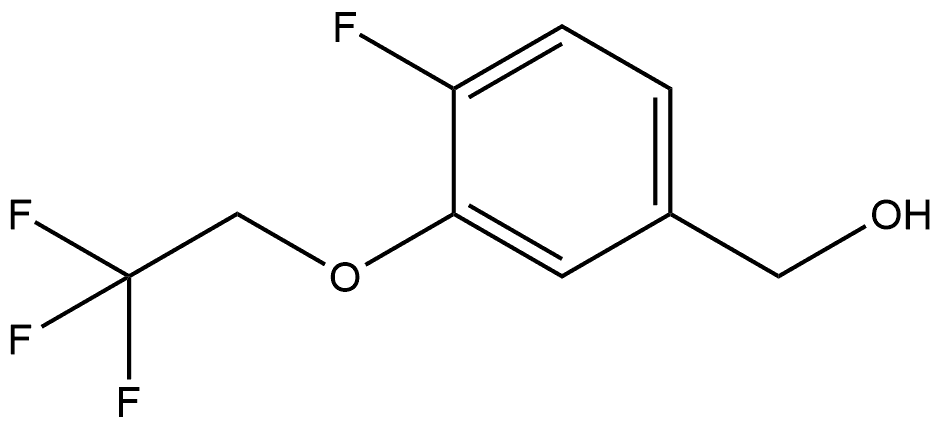 4-Fluoro-3-(2,2,2-trifluoroethoxy)benzenemethanol Structure