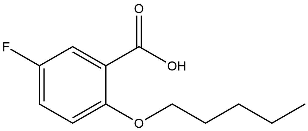 5-Fluoro-2-(pentyloxy)benzoic acid Structure