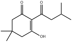 2-Cyclohexen-1-one, 3-hydroxy-5,5-dimethyl-2-(3-methyl-1-oxobutyl)- Structure