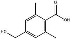 Benzoic acid, 4-(hydroxymethyl)-2,6-dimethyl- Structure