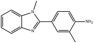 Benzenamine, 2-methyl-4-(1-methyl-1H-benzimidazol-2-yl)- Structure