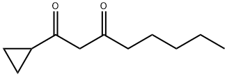 1,3-Octanedione, 1-cyclopropyl- Structure