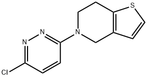 5-(6-chloropyridazin-3-yl)-4,5,6,7-tetrahydrothieno[3,2-c]pyridine 구조식 이미지