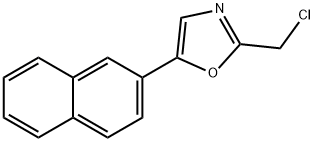 Oxazole, 2-(chloromethyl)-5-(2-naphthalenyl)- Structure