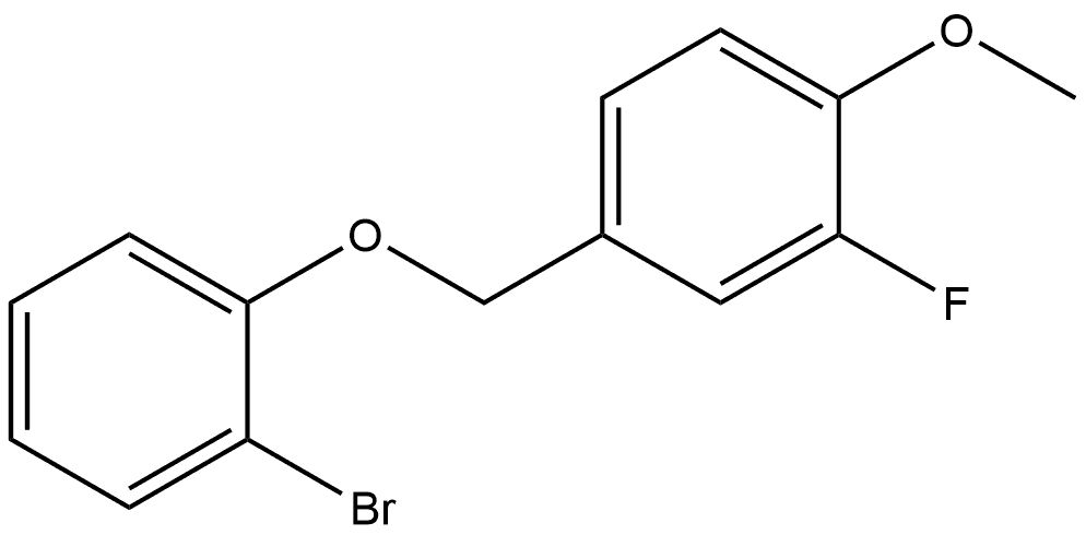 4-[(2-Bromophenoxy)methyl]-2-fluoro-1-methoxybenzene Structure