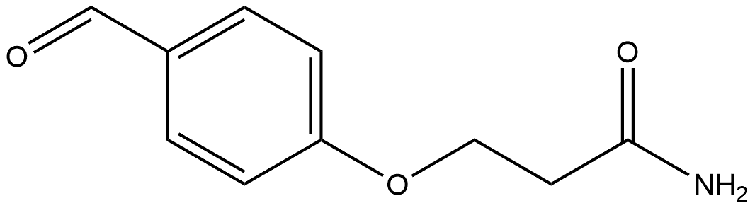 3-(4-Formylphenoxy)propanamide Structure