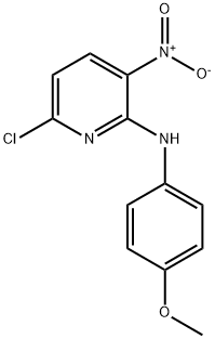 2-Pyridinamine, 6-chloro-N-(4-methoxyphenyl)-3-nitro- Structure