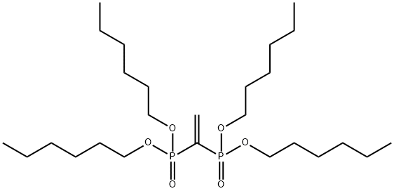 tetra-n-hexyl ethenylidenebisphosphonate Structure