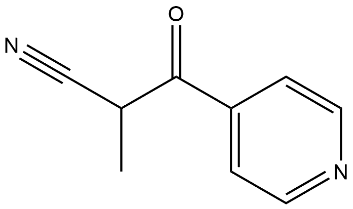 2-METHYL-3-OXO-3-(PYRIDIN-4-YL)PROPANENITRILE 구조식 이미지