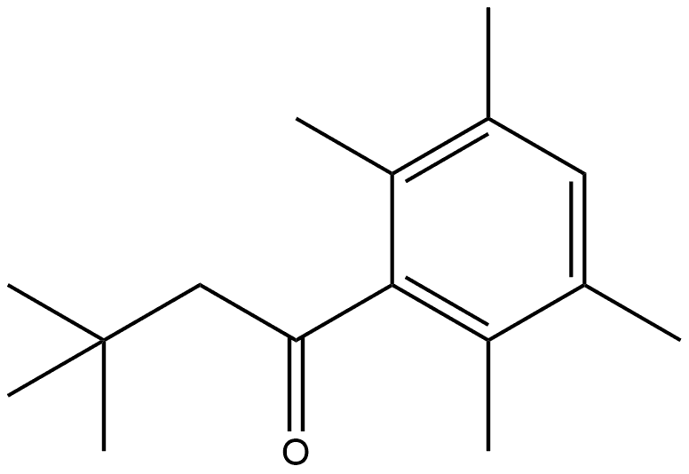 3,3-Dimethyl-1-(2,3,5,6-tetramethylphenyl)-1-butanone Structure