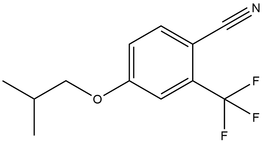 4-(2-Methylpropoxy)-2-(trifluoromethyl)benzonitrile Structure
