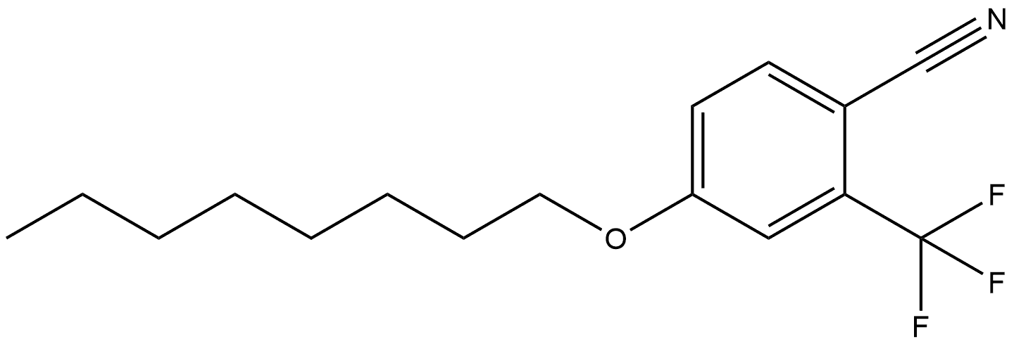 4-(Octyloxy)-2-(trifluoromethyl)benzonitrile Structure
