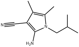 1H-Pyrrole-3-carbonitrile, 2-amino-4,5-dimethyl-1-(2-methylpropyl)- Structure