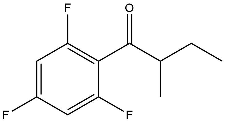 2-methyl-1-(2,4,6-trifluorophenyl)butan-1-one Structure