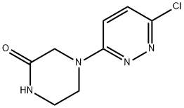 2-Piperazinone, 4-(6-chloro-3-pyridazinyl)- Structure