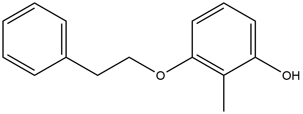 2-Methyl-3-(2-phenylethoxy)phenol Structure