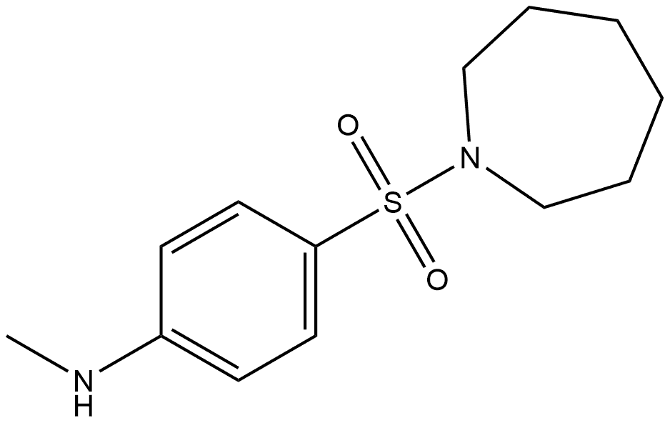 4-(azepan-1-ylsulfonyl)-N-methylaniline Structure