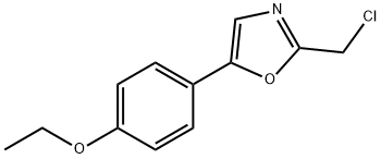 Oxazole, 2-(chloromethyl)-5-(4-ethoxyphenyl)- Structure