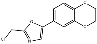 Oxazole, 2-(chloromethyl)-5-(2,3-dihydro-1,4-benzodioxin-6-yl)- Structure