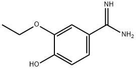 Benzenecarboximidamide, 3-ethoxy-4-hydroxy- Structure