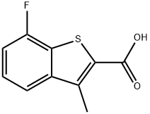 Benzo[b]thiophene-2-carboxylic acid, 7-fluoro-3-methyl- Structure