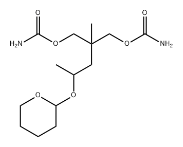 Carbamic acid, 2-methyl-2-[2-(tetrahydropyran-2-yloxy)propyl]trimethylene ester (6CI) 구조식 이미지