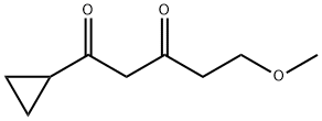 1,3-Pentanedione, 1-cyclopropyl-5-methoxy- Structure