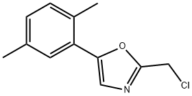 Oxazole, 2-(chloromethyl)-5-(2,5-dimethylphenyl)- Structure