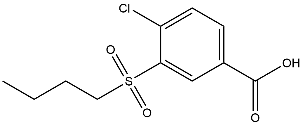 3-(Butylsulfonyl)-4-chlorobenzoic acid Structure