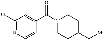 Methanone, (2-chloro-4-pyridinyl)[4-(hydroxymethyl)-1-piperidinyl]- 구조식 이미지