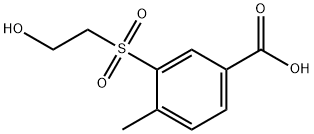 3-(2-hydroxyethanesulfonyl)-4-methylbenzoic acid Structure