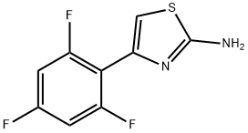 2-Thiazolamine, 4-(2,4,6-trifluorophenyl)- Structure