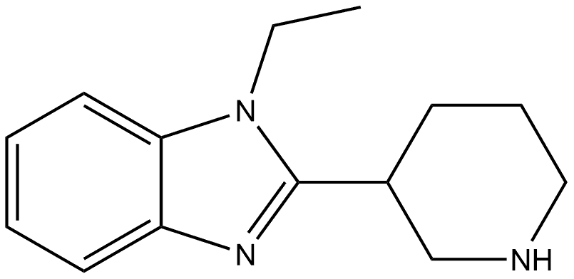 1-ethyl-2-(piperidin-3-yl)-1H-benzo[d]imidazole Structure