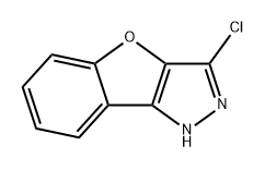 1H-Benzofuro[3,2-c]pyrazole, 3-chloro- Structure